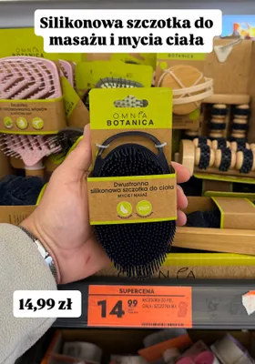 Silikonowa szczotka do ciała dwustronna promocja w Biedronka