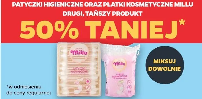 Patyczki higieniczne Millu promocja w Netto