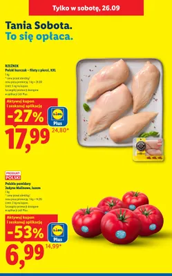 Filety z piersi kurczaka Rzeźnik XXL promocja w Lidl