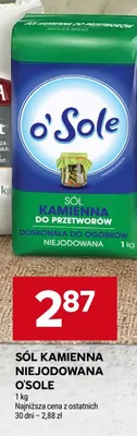Sól kamienna niejodowana O'Sole promocja w Stokrotka