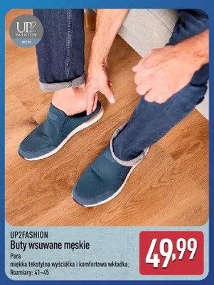 Buty wsuwane męskie UP2FASHION promocja w Aldi