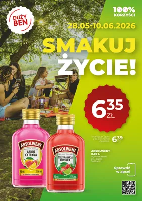 Wódka Absolwent Arbuz Cytryna 21% vol. promocja w Duży Ben
