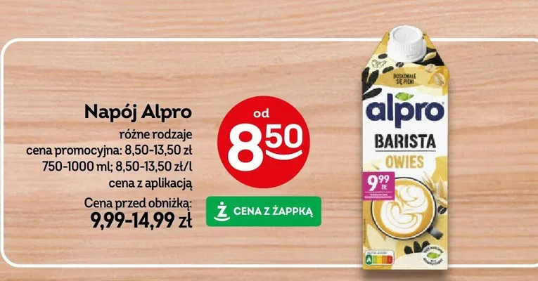 Napój Alpro różne rodzaje promocja w Żabka