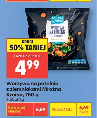 Warzywa na patelnię z ziemniakami Mroźna Kraina promocja w Biedronka
