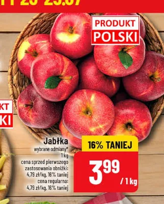 Jabłka promocja w POLOmarket