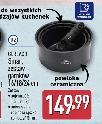 Zestaw garnków 16/18/24cm promocja w Aldi