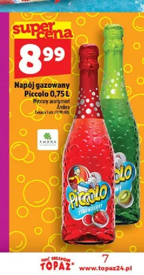 Napój gazowany Piccolo Kiwi promocja w TOPAZ