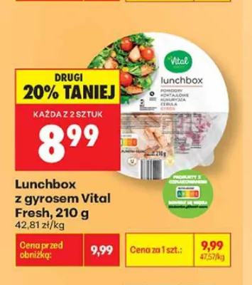 Lunchbox z gyrosem Vital Fresh promocja w Biedronka