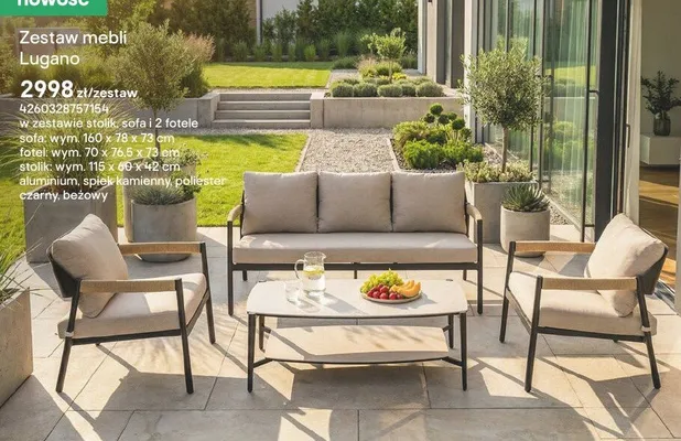 Zestaw mebli Lugano promocja w Castorama
