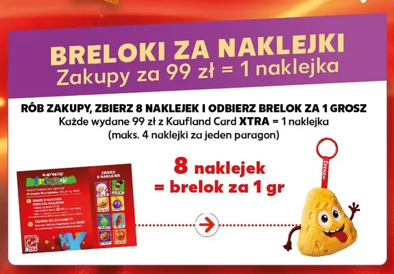Brelok maskotka Freszaki za naklejki promocja w Kaufland