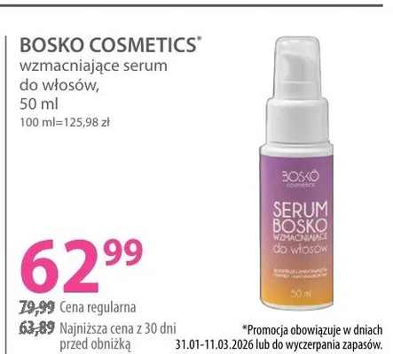 Serum wzmacniające do włosów promocja w Hebe