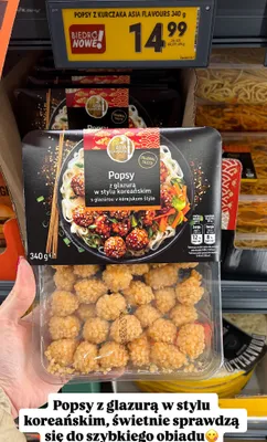 Popsy z kurczaka z glazurą w stylu koreańskim promocja w Biedronka