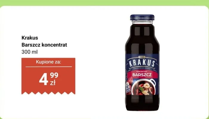 Barszcz koncentrat promocja w Biedronka