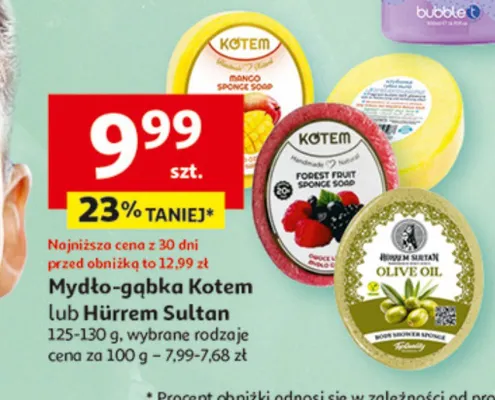 Mydło-gąbka Kotem lub Hürrem Sultan promocja w Auchan