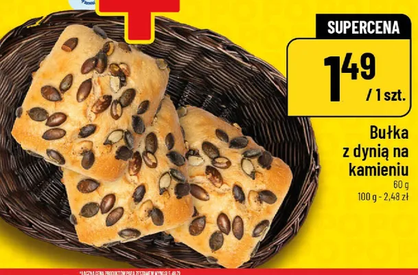 Bułka z dynią na kamieniu promocja w POLOmarket