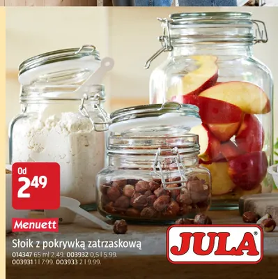 Słoik z pokrywką zatrzaskową 65 ml Menuett promocja w Jula