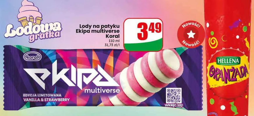 Lody na patyku Ekipa multiverse promocja w Dino