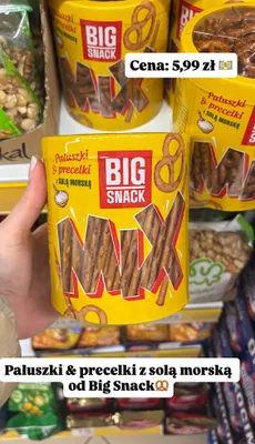 Paluszki & precelki z solą morską promocja w Dino