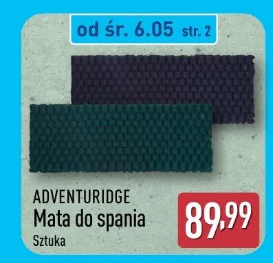 Mata do spania Adventuridge samopompująca promocja w Aldi