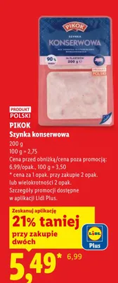 Szynka konserwowa promocja w Lidl