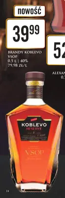 Brandy Koblevo VSOP 40% promocja w Dino