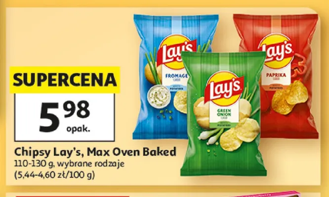 Chipsy Lay's Max Paprika promocja w Auchan