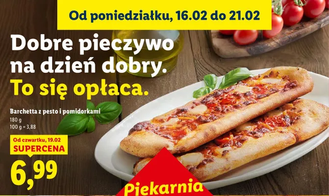Barchetta z pesto i pomidorkami promocja w Lidl