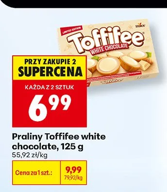 Praliny Toffifee white chocolate promocja w Biedronka