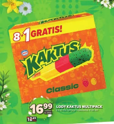 Lody Kaktus multipack classic promocja w Stokrotka