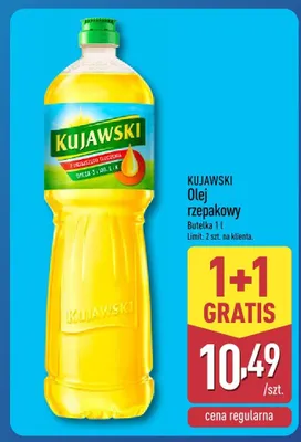 Olej rzepakowy czosnek i rozmaryn Oleje kaszubskie promocja w Aldi