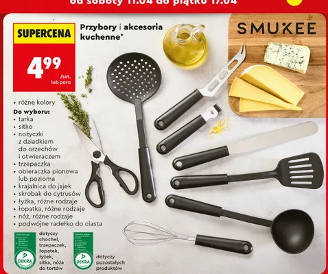 Przybory i akcesoria kuchenne łopatka różne rodzaje promocja w Biedronka
