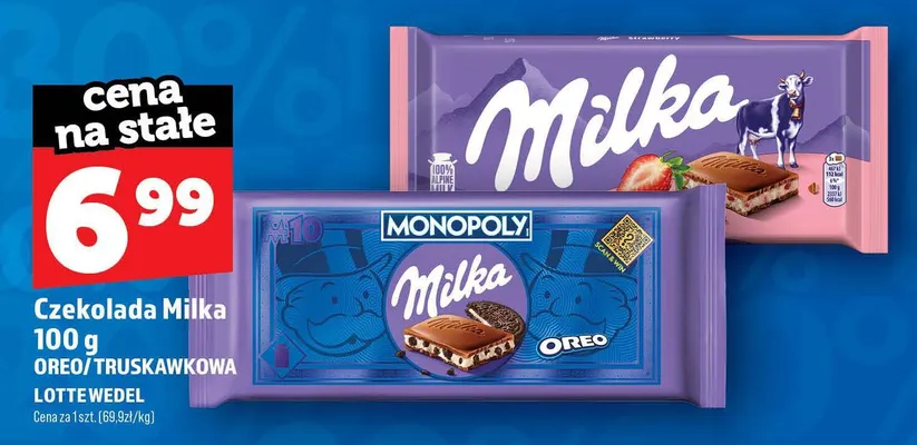 Czekolada Milka truskawkowa promocja w TOPAZ
