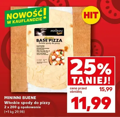 Włoskie spody do pizzy Mininni Buene promocja w Kaufland