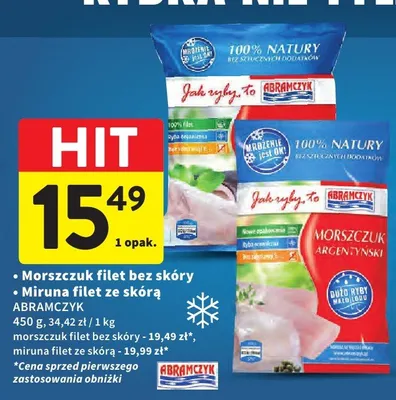Morszczuk filet bez skóry Abramczyk promocja w Intermarche