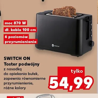 Toster podwójny Switch On promocja w Kaufland
