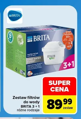 Zestaw filtrów do wody Brita 4-pak promocja w Carrefour