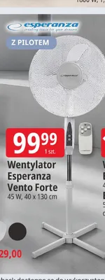 Wentylator Esperanza Vento Forte promocja w Leclerc