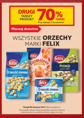 Pistacje Felix prażone i solone promocja w Kaufland