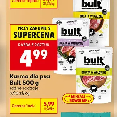 Karma dla psa bogata w kaczkę Bult promocja w Biedronka