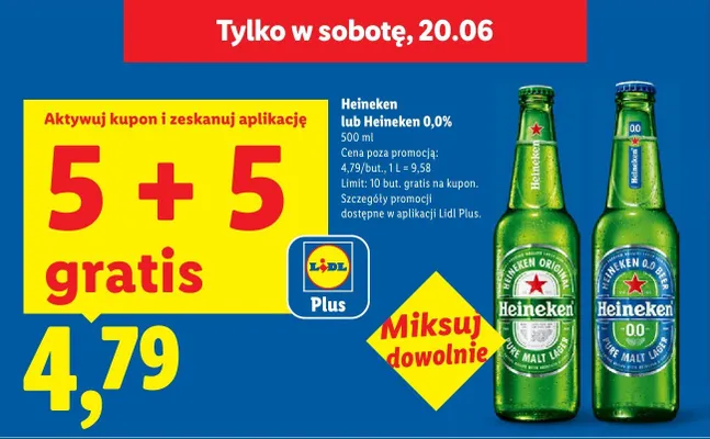 Piwo Heineken promocja w Lidl