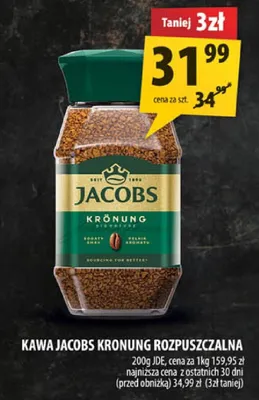 Kawa Jacobs Krönung rozpuszczalna promocja w Arhelan