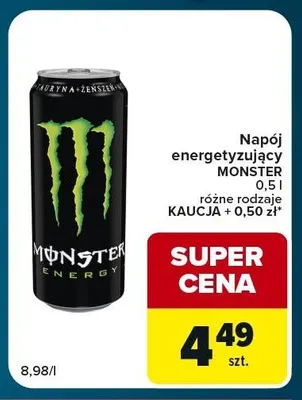 Napój energetyzujący Monster Energy promocja w Globi