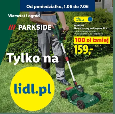 Akumulatorowy multitrymer PARKSIDE 20V promocja w Lidl