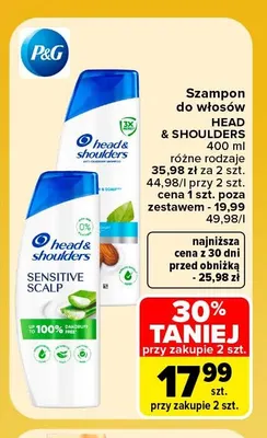 Szampon do włosów Head & Shoulders promocja w Carrefour