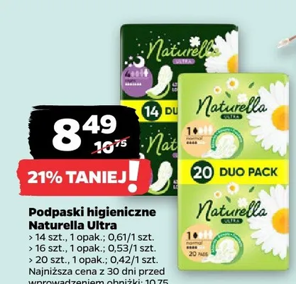 Podpaski higieniczne Ultra promocja w Netto