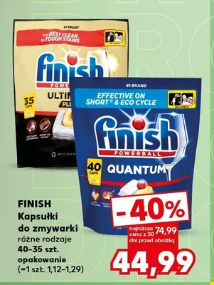 Kapsułki do zmywarki Finish Quantum promocja w Kaufland