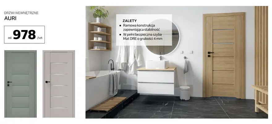 Drzwi wewnętrzne Auri Dre promocja w Komfort