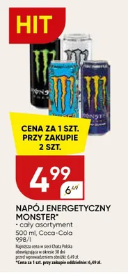Napój energetyczny Monster Energy promocja w Chata Polska