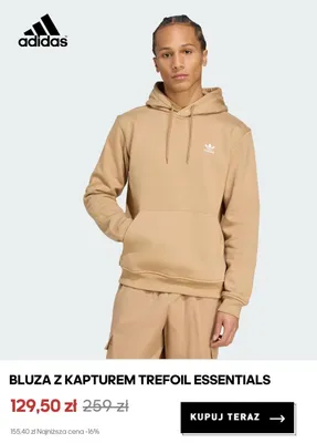 Bluza z kapturem Adidas Trefoil Essentials promocja w Adidas