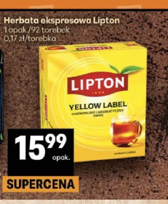 Herbata ekspresowa Lipton Yellow Label promocja w Delikatesy Centrum